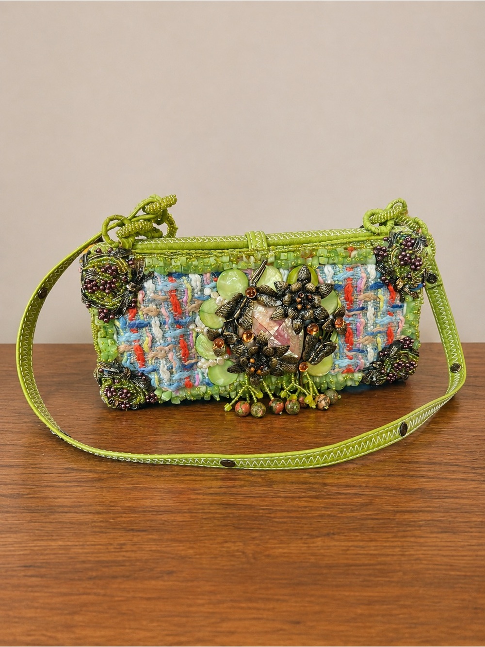 Mary Frances - Embellished And Beaded Shoulder Bag